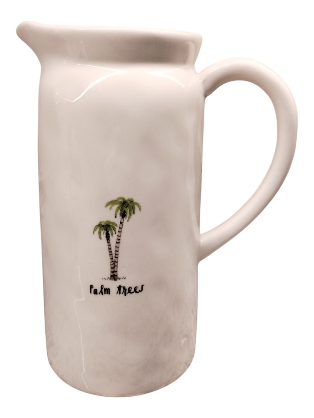 Rae Dunn Palm Trees Ceramic Pitcher